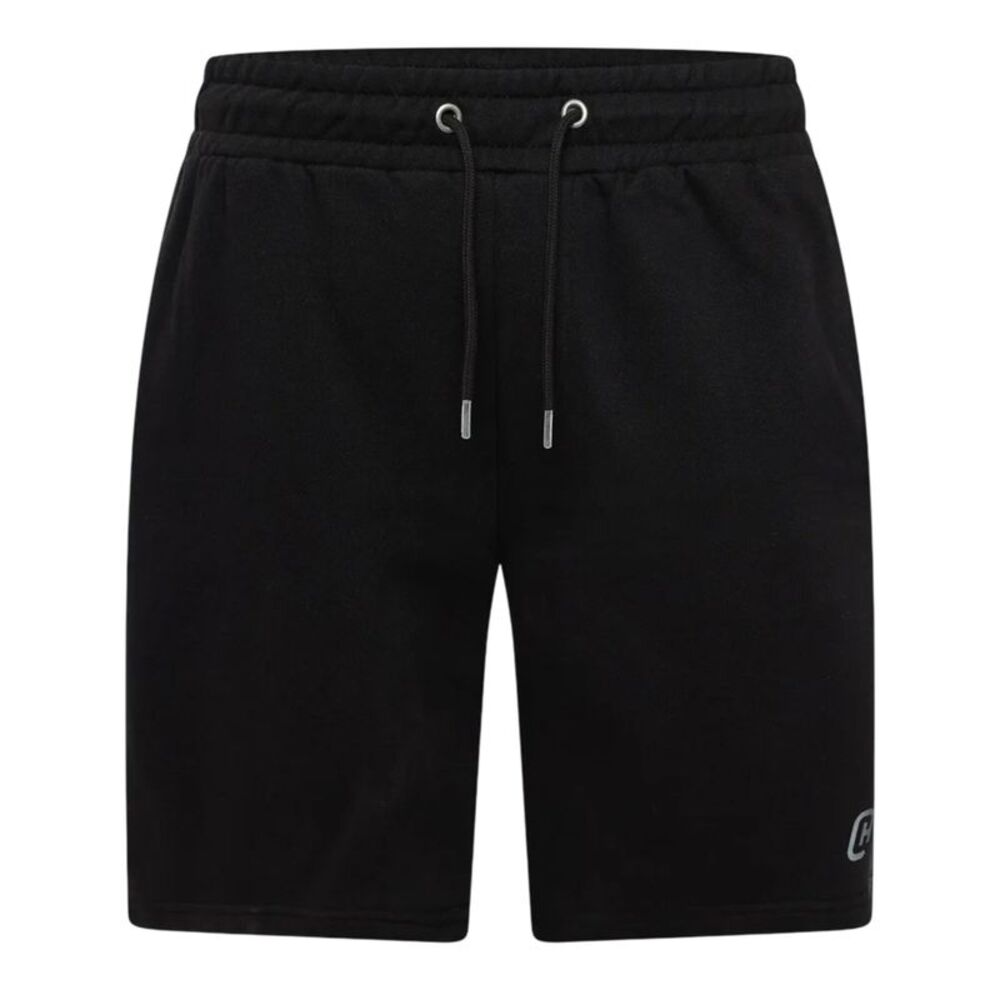 Crosshatch Mens Branton Sweat Shorts / Black